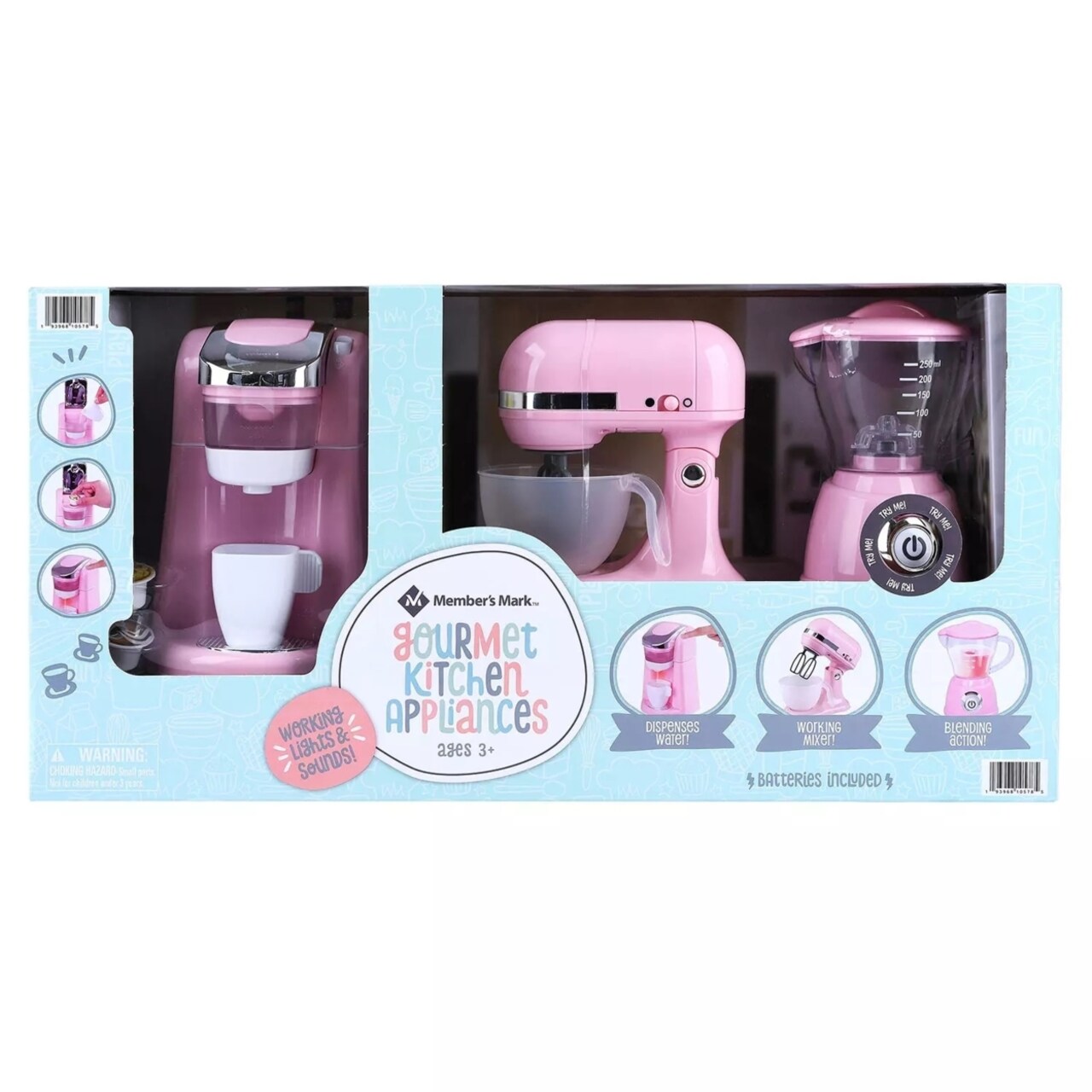 Member's Mark Members Mark Gourmet Kitchen Appliance Set Pink
